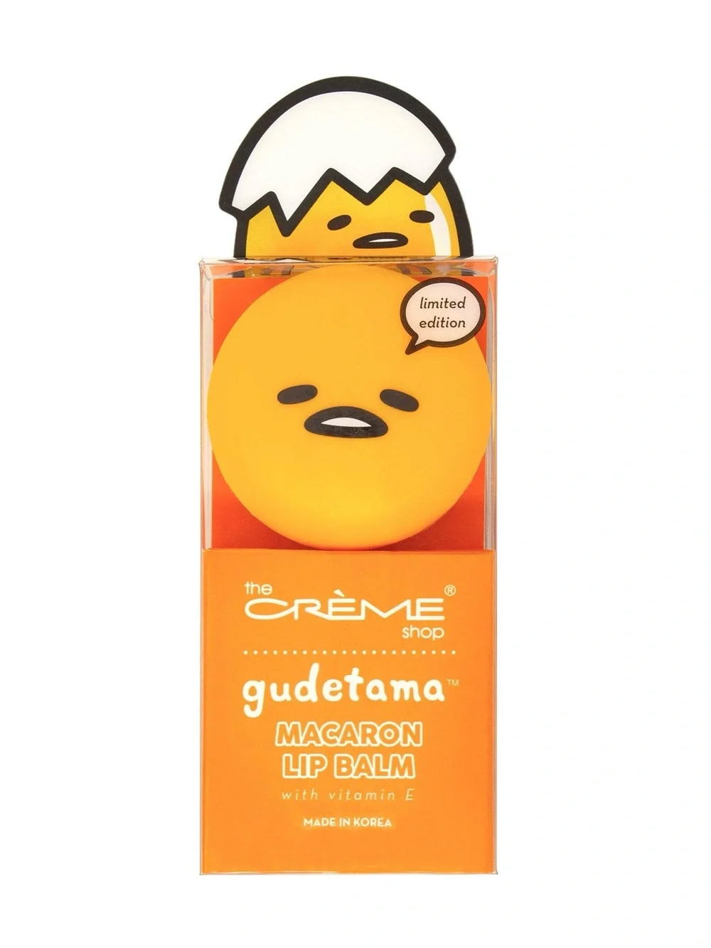 The Crème Shop Gudetama Macaron Lip Balm Limited Edition Pineapple Sherbert